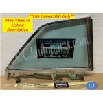 OEM 1962 1963 1964 Cadillac Eldorado Deville Convertible RIGHT REAR QUARTER WINDOW GLASS & FRAME #4439717/#5719066